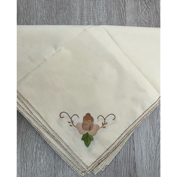 Set Of 9 Vintage Cloth Napkins With Acorn Fall Leaf Appliqué 16” Square Stained - Picture 2 of 10